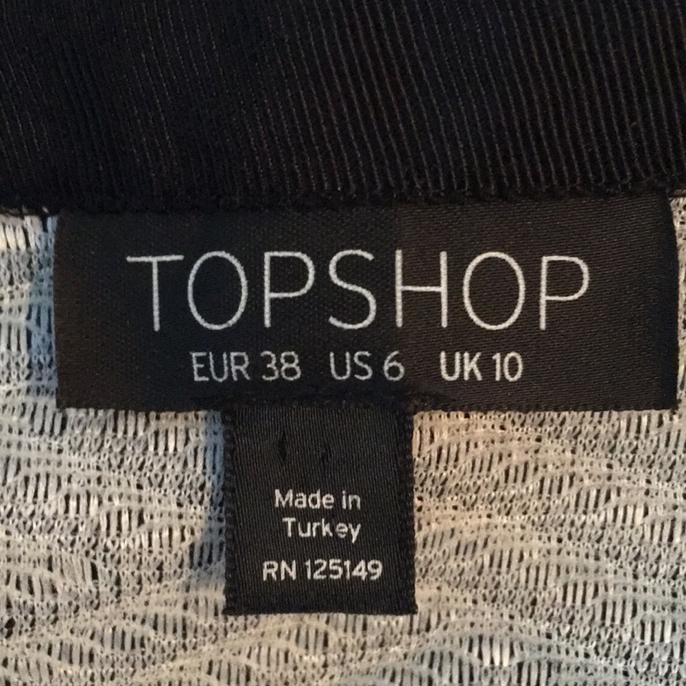 Black and grey asymmetrical short skirt